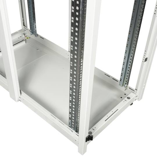Rack cabinet 19'' standing 42U 600x1200x1980mm MobiRack by RackMatic White and perforated metal door