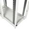 Rack cabinet 19'' standing 42U 600x1200x1980mm MobiRack by RackMatic White and perforated metal door