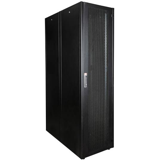 Armari rack 19'' de peu 47U 600x1200x2202mm MobiRack de RackMatic Negre i porta de metall perforat