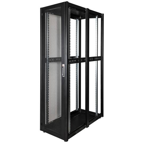 Armari rack 19'' de peu 47U 600x1200x2202mm MobiRack de RackMatic Negre i porta de metall perforat