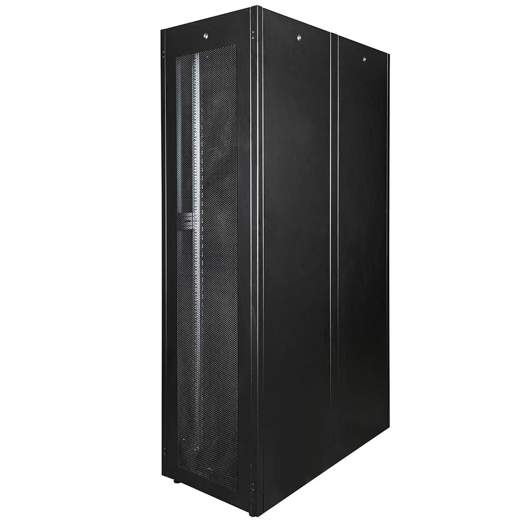 Armari rack 19'' de peu 47U 600x1200x2202mm MobiRack de RackMatic Negre i porta de metall perforat