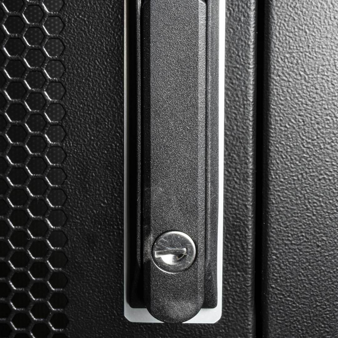 Armari rack 19'' de peu 47U 600x1200x2202mm MobiRack de RackMatic Negre i porta de metall perforat