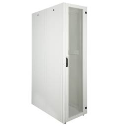 Rack cabinet 19'' standing 47U 600x1200x2202mm MobiRack by RackMatic White and perforated metal door