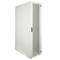 Armário rack 19'' pé 47U 600x1200x2202mm MobiRack by RackMatic Branco e porta metálica perfurada