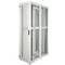 Armário rack 19'' pé 47U 600x1200x2202mm MobiRack by RackMatic Branco e porta metálica perfurada