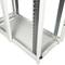 Armário rack 19'' pé 47U 600x1200x2202mm MobiRack by RackMatic Branco e porta metálica perfurada