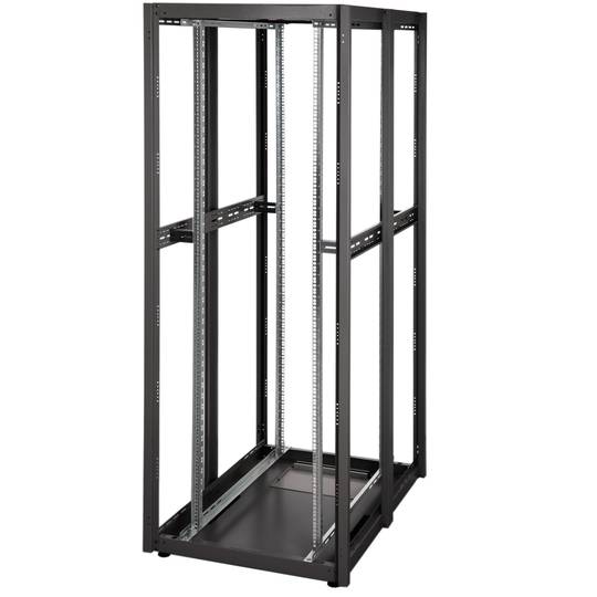 19'' floor-standing rack cabinet 42U 800x1000x1980mm MobiRack by RackMatic Black and perforated metal door