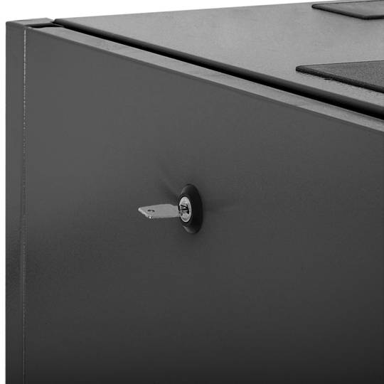 19'' floor-standing rack cabinet 42U 800x1000x1980mm MobiRack by RackMatic Black and perforated metal door