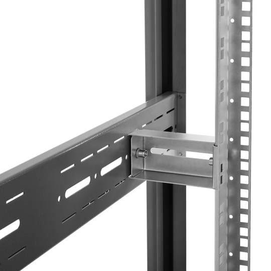 19'' floor-standing rack cabinet 42U 800x1000x1980mm MobiRack by RackMatic Black and perforated metal door