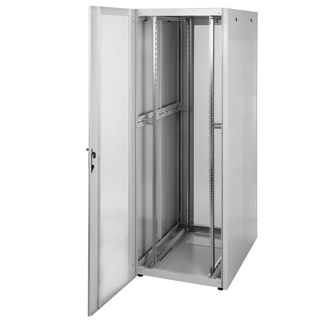 Rackkast 19'' staand 47U 800x1000x2202mm MobiRack van RackMatic Witte en geperforeerde metalen deur