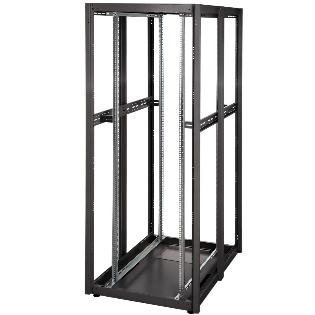 Armario rack 19'' de pie 42U 800x1200x1980mm MobiRack de RackMatic Negro y puerta de metal perforado