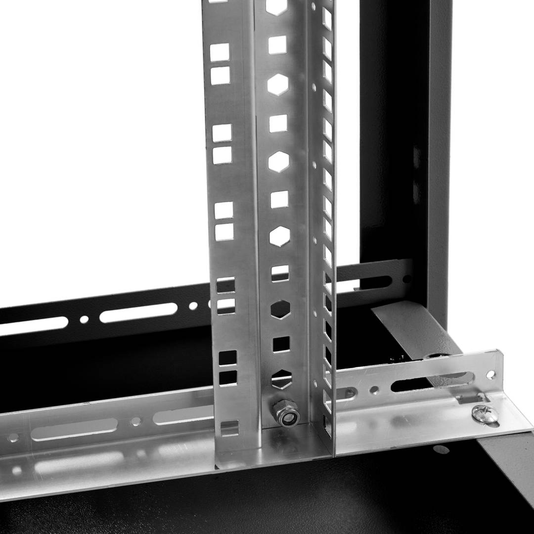 Armario rack 19'' de pie 42U 800x1200x1980mm MobiRack de RackMatic Negro y puerta de metal perforado