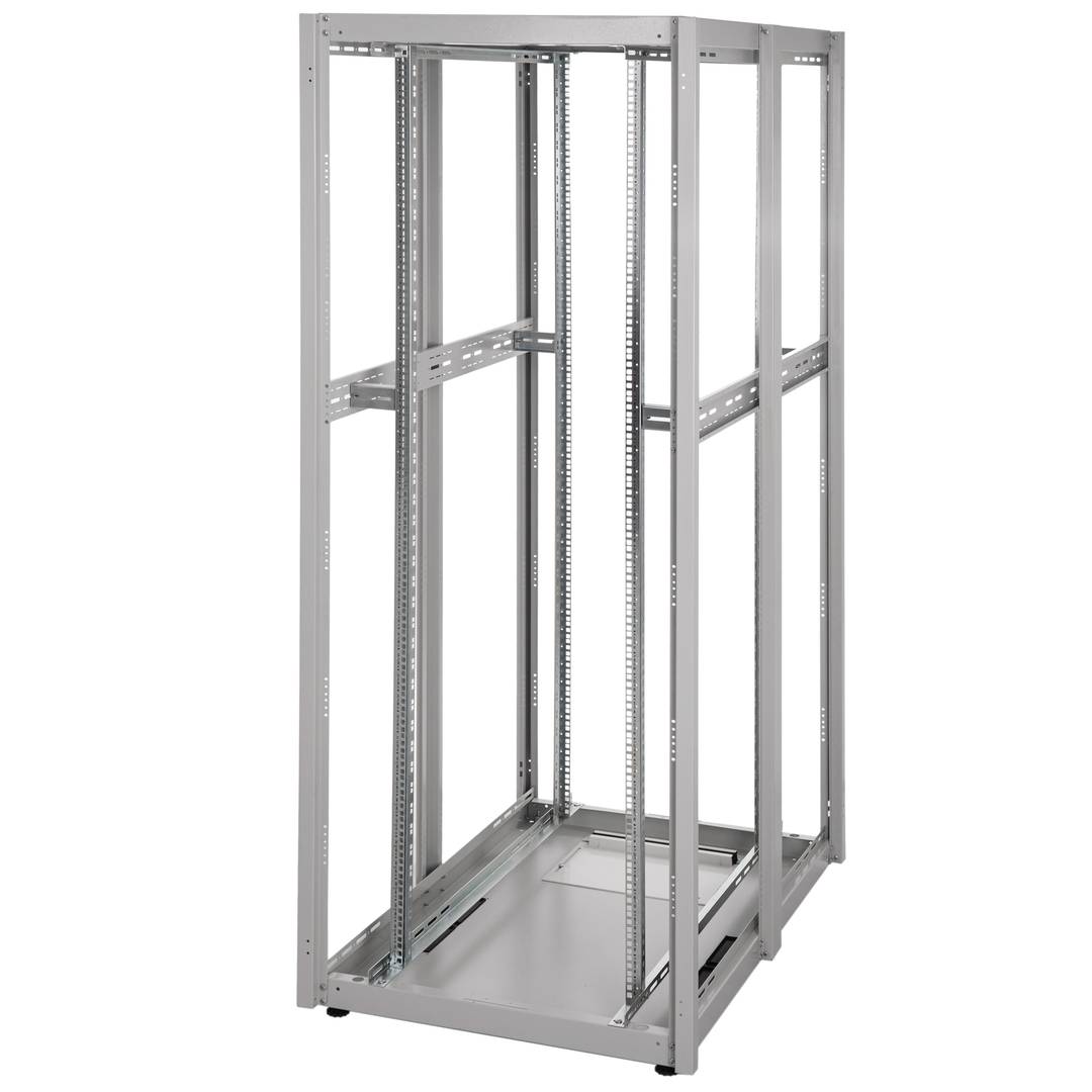 Armário rack 19'' 42U 800x1200x1980mm MobiRack by RackMatic Branco e porta metálica perfurada