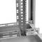 Armário rack 19'' 42U 800x1200x1980mm MobiRack by RackMatic Branco e porta metálica perfurada