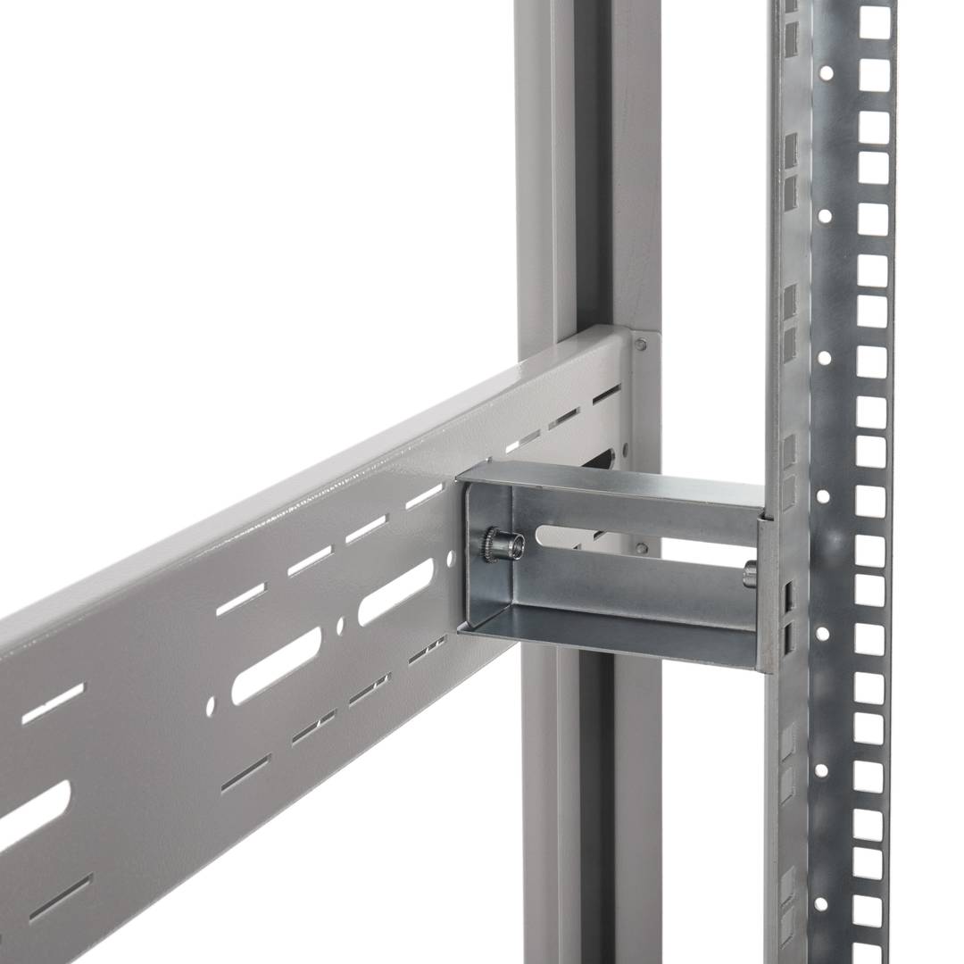 Armário rack 19'' 42U 800x1200x1980mm MobiRack by RackMatic Branco e porta metálica perfurada