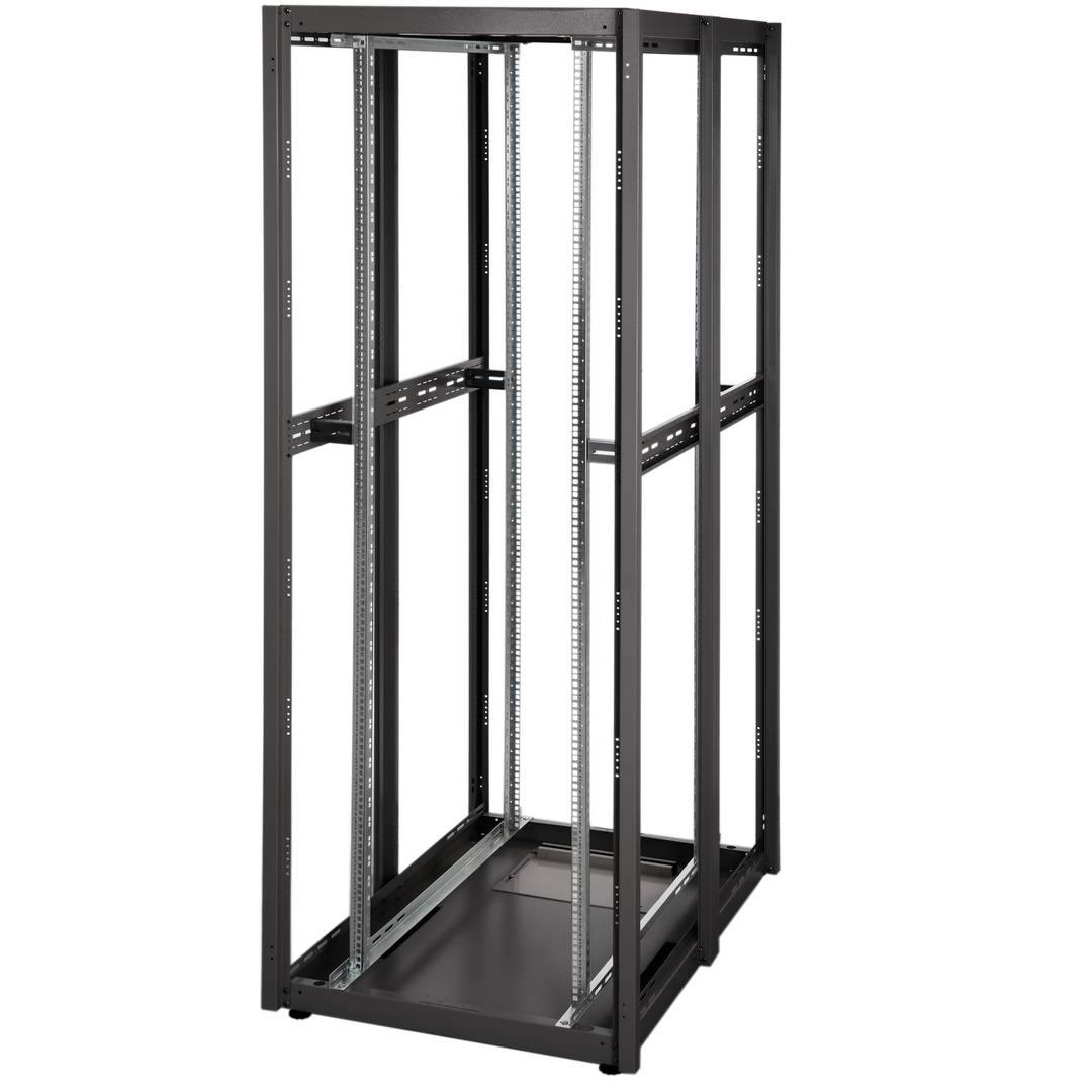 Rack cabinet 19'' standing 47U 800x1200x2202mm MobiRack by RackMatic Black and perforated metal door
