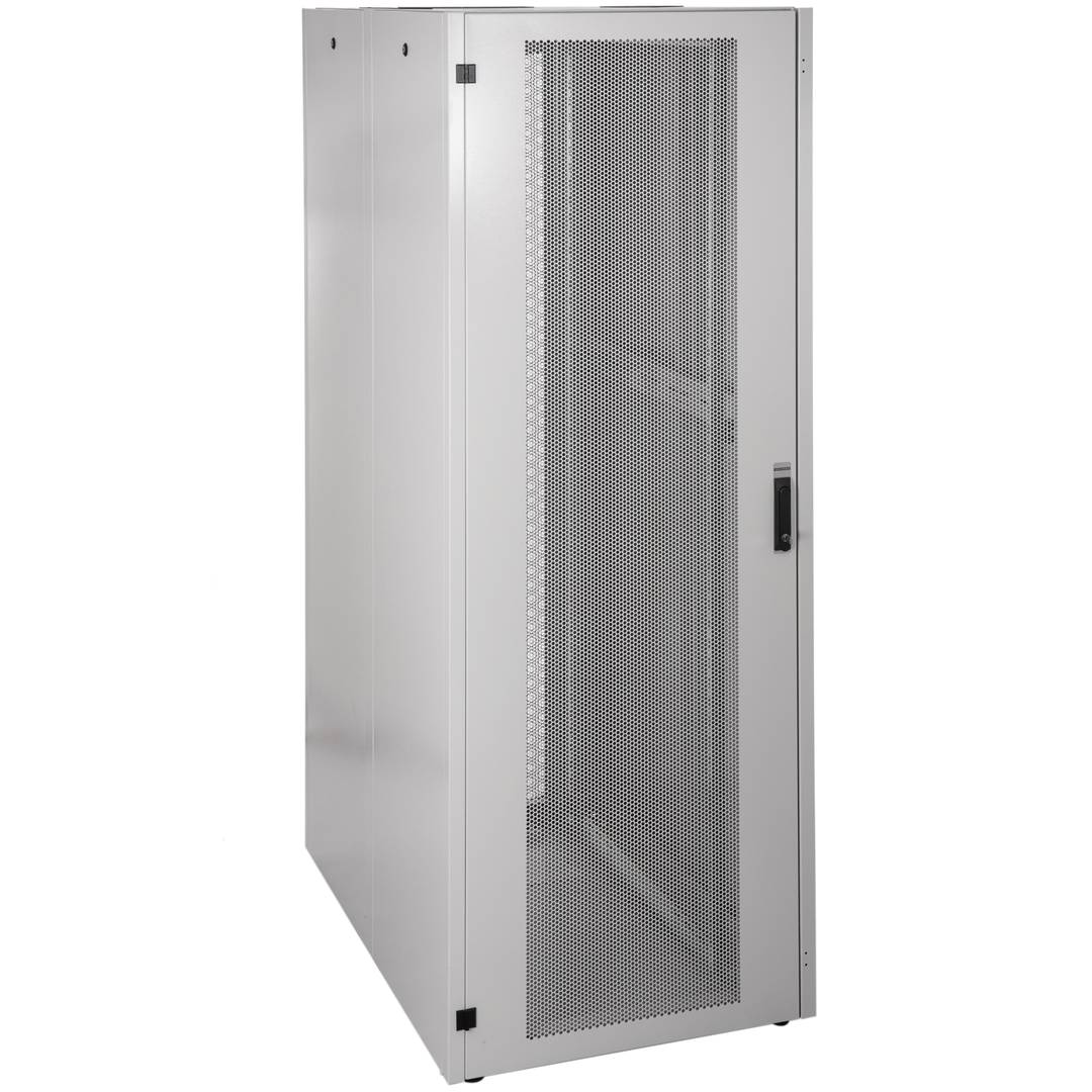 19'' Stand-Rack-Schrank 47 HE 800 x 1200 x 2202 mm MobiRack von RackMatic Weiße und perforierte Metalltür
