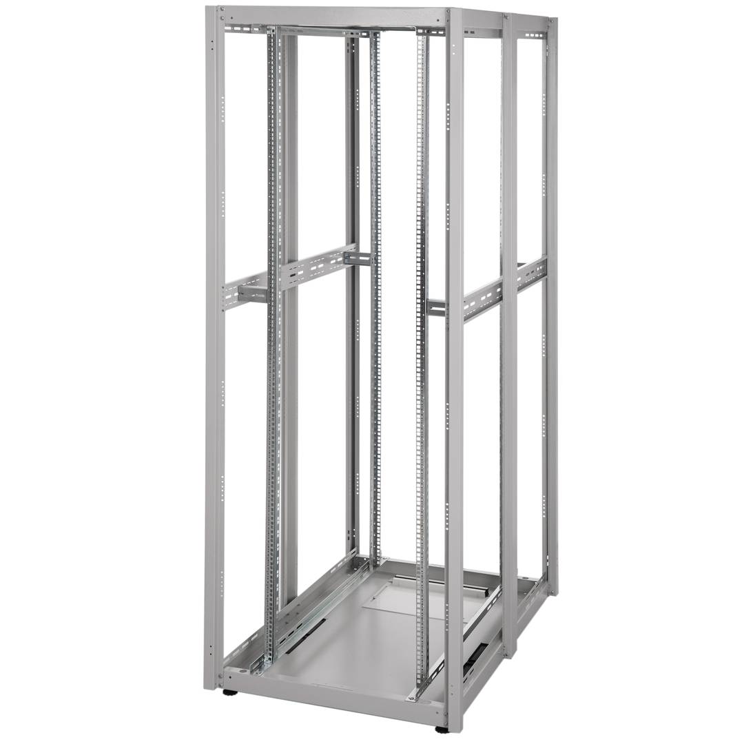 19'' Stand-Rack-Schrank 47 HE 800 x 1200 x 2202 mm MobiRack von RackMatic Weiße und perforierte Metalltür