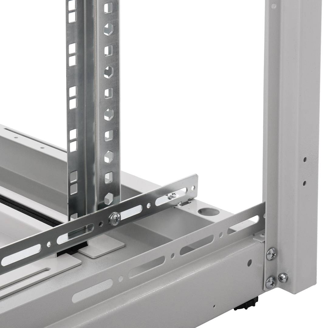 19'' Stand-Rack-Schrank 47 HE 800 x 1200 x 2202 mm MobiRack von RackMatic Weiße und perforierte Metalltür