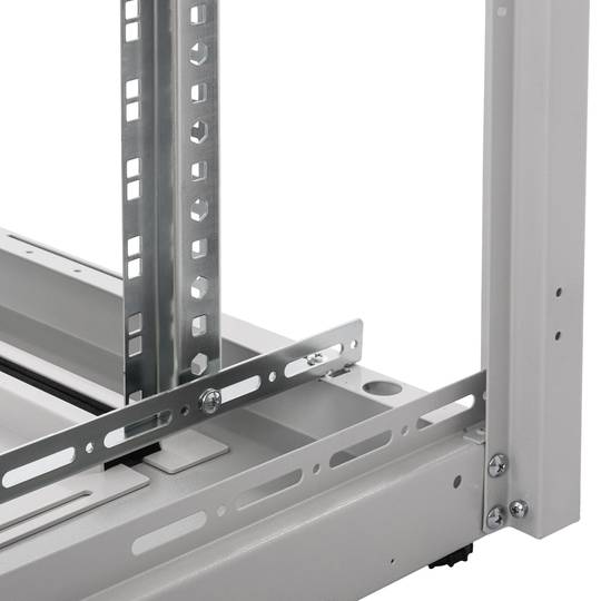 19'' Stand-Rack-Schrank 47 HE 800 x 1200 x 2202 mm MobiRack von RackMatic Weiße und perforierte Metalltür