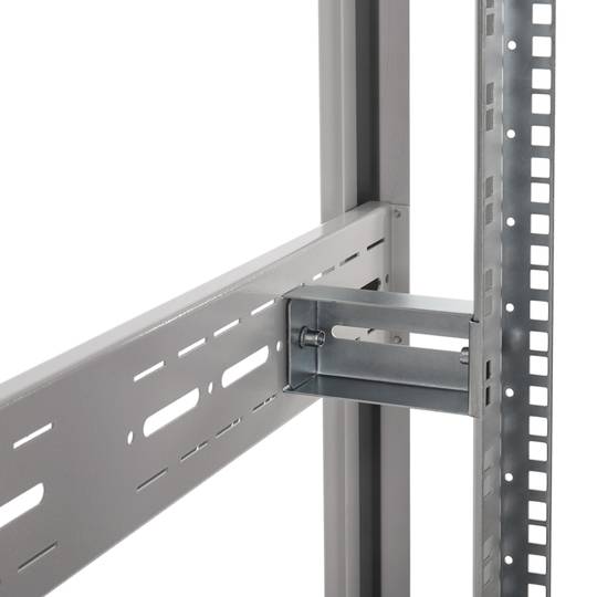 19'' Stand-Rack-Schrank 47 HE 800 x 1200 x 2202 mm MobiRack von RackMatic Weiße und perforierte Metalltür