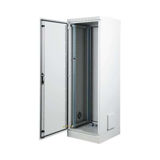 Outdoor security rack cabinet 42U IP55 600 x 600 x 1850 x 2140 - Cablematic