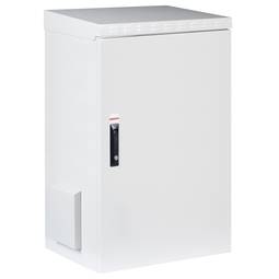 Dubbel verankerde buitenwandgemonteerde rackkast 24U IP55 600 x 450 x 1245