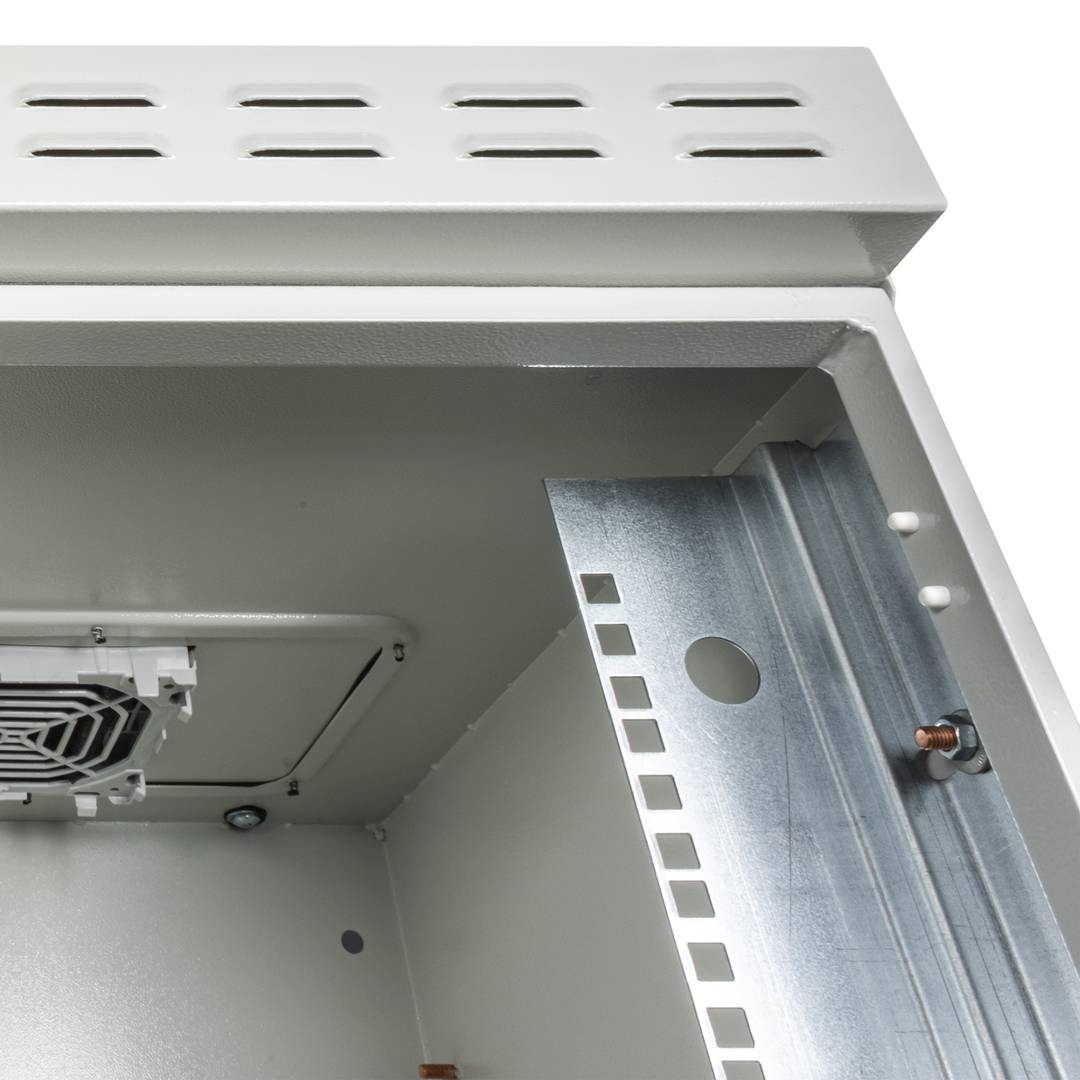 Outdoor beveiligde wandgemonteerde rackkast met 2 sloten 16U IP55 600 x 450 x 841