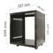 Armari rack d'estudi 19'' 12U 507x460x600mm amb rodes SOHORack desmuntat DIY de RackMatic