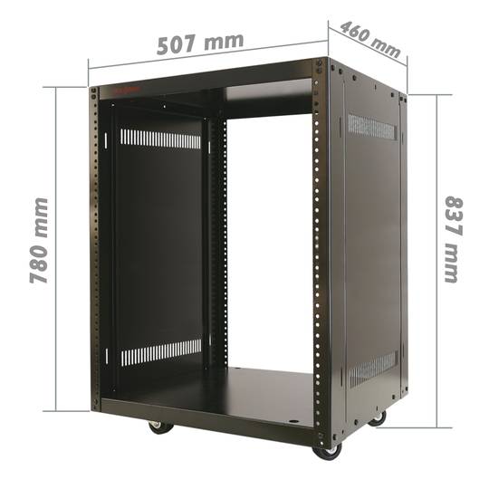 Armário rack estúdio 19