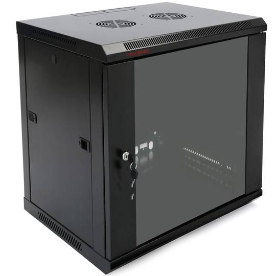 Serverschrank 19'' rack 12HE 600x300x639mm wandverteiler SOHORack Rackmatic