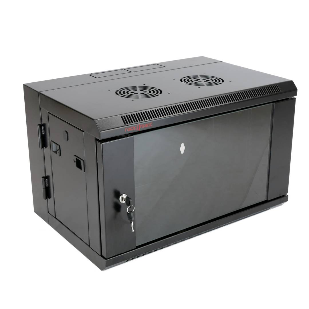 Server Rack Cabinet 19 Inch 6u 620x400x390mm Swivel Wallmount