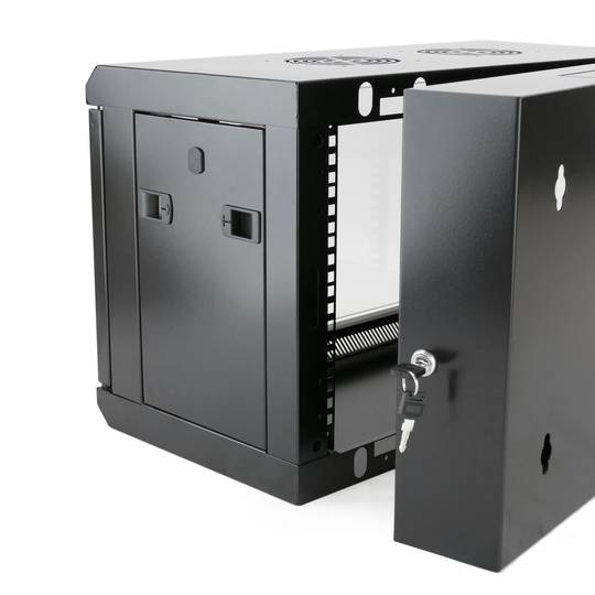 Server rack cabinet 19 inch 6U 600x400x390mm swivel wallmount SOHORack by RackMatic