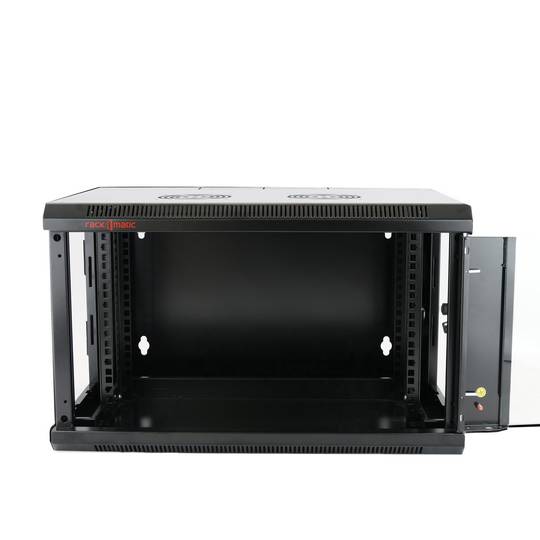 Server rack cabinet 19 inch 6U 600x400x390mm swivel wallmount SOHORack by RackMatic