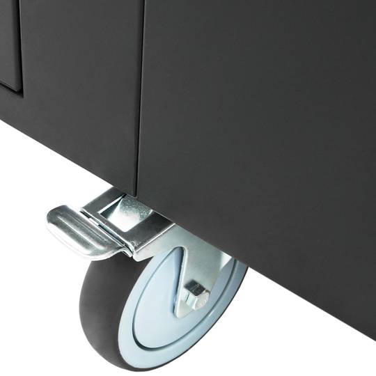 Szafa transportowa na 10 laptopów, notebooków i tabletów w kolorze czarnym