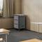 Charging and transport cabinet for 30 tablets and laptops in black with 30 Schuko sockets on 6 power strips