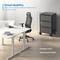 Charging and transport cabinet for 36 tablets and laptops in black with 36 Schuko sockets on 6 power strips