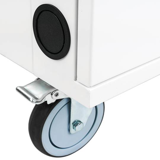 Armadio da trasporto per 10 laptop, notebook e tablet bianco