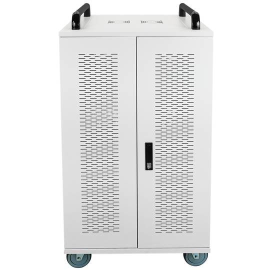Armario de carga y transporte para 36 ordenador portátil, notebook y tablet blanco