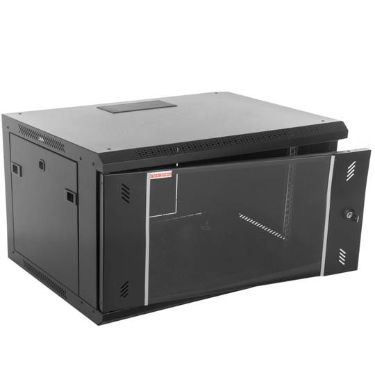 Armário rack de parede 19'' 4U 600x300x283 mm SOHORack by RackMatic em preto RAL 9005