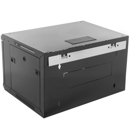 Armário rack de parede 19'' 4U 600x300x283 mm SOHORack by RackMatic em preto RAL 9005