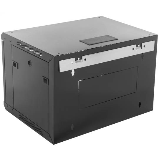 Armadio rack 19'' 6U 600x300x372 mm a parete SOHORack di RackMatic in nero RAL 9005