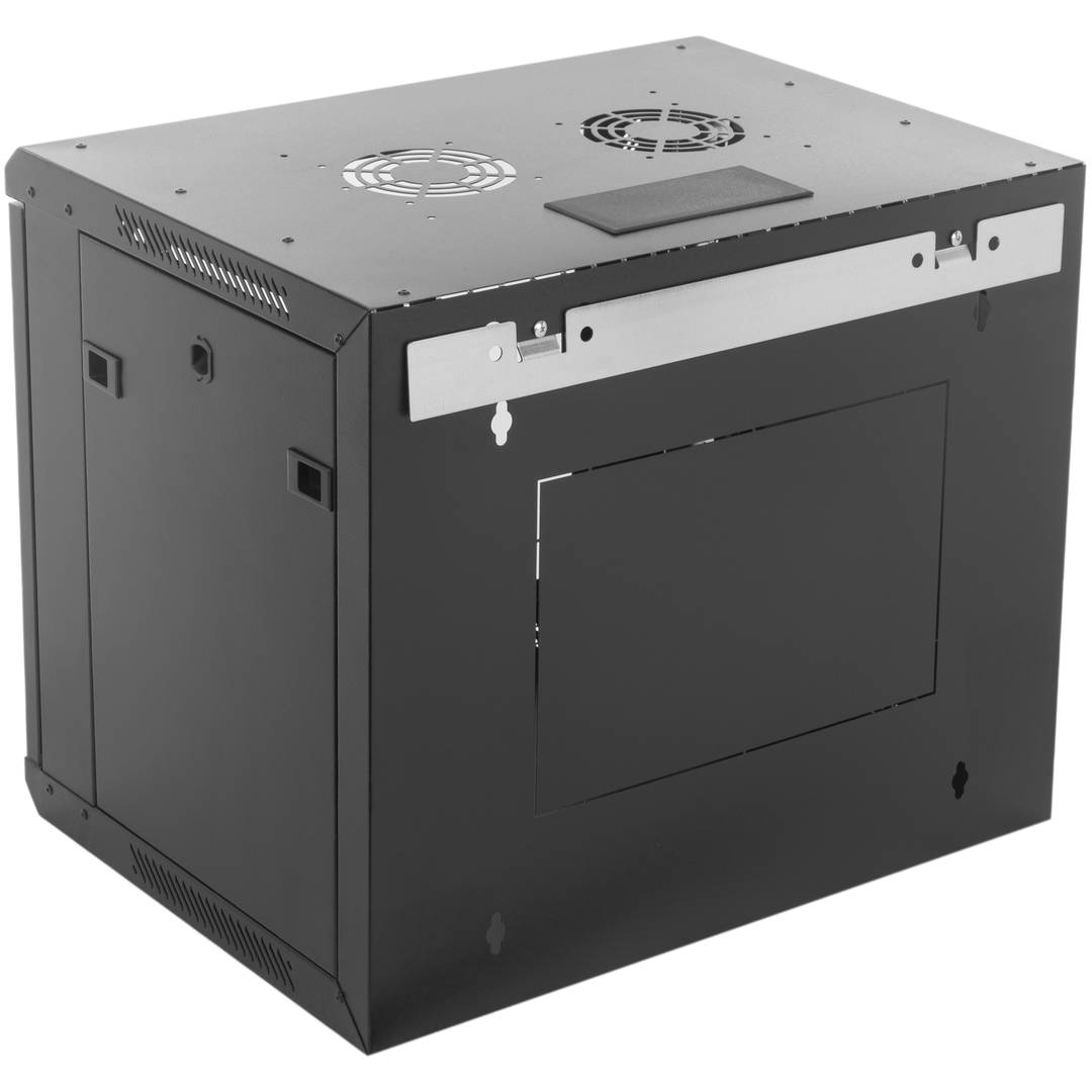 Armário rack de parede 19'' 9U 600x300x506 mm SOHORack by RackMatic em preto RAL 9005