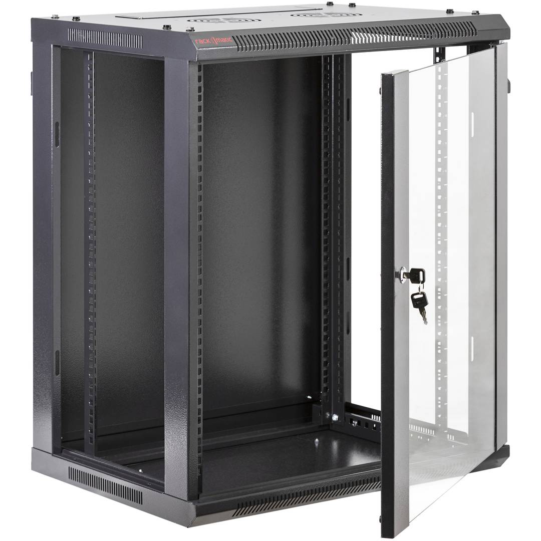 Armario rack mural 19'' 15U 570x600x790mm pared SOHORack desmontado DIY de RackMatic