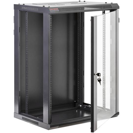 Armari rack mural 19' 18U 570x600x920mm paret SOHORack desmuntat DIY de RackMatic