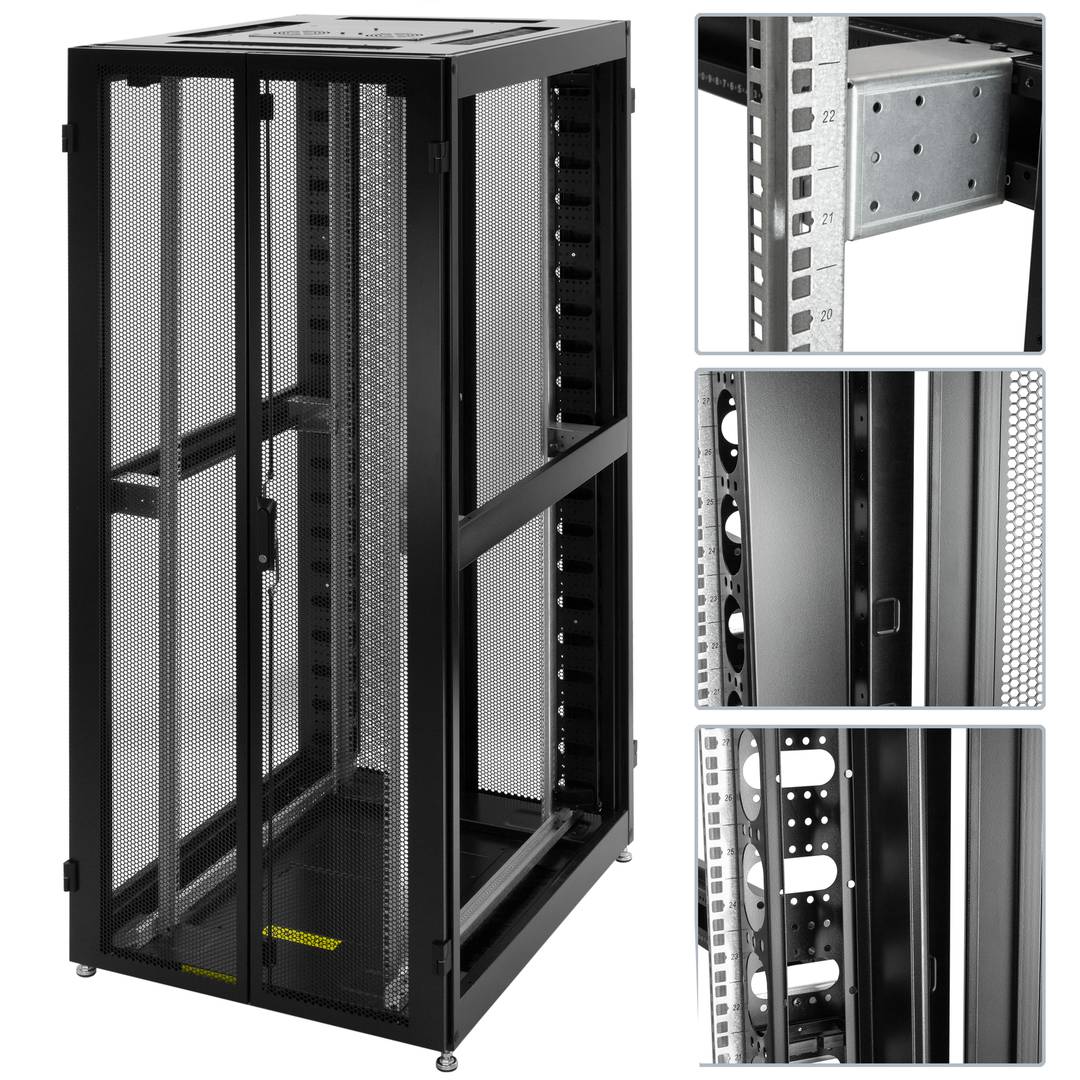 Armário rack de pavimento 19