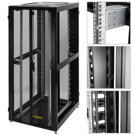 Armário rack de pavimento 19