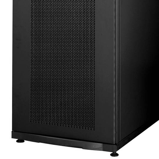 19'' standing rack cabinet 42U 600x1000x1713mm MobiRack by RackMatic Black and perforated metal door