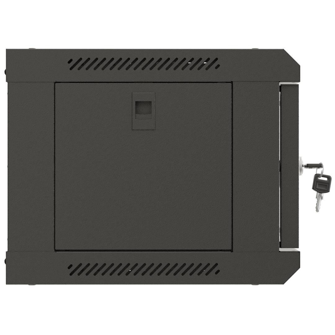 Armário de parede 19'' 4U 540x350x281mm preto desmontado parede faça você mesmo Lanberg