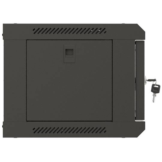 Armário de parede 19'' 4U 540x350x281mm preto desmontado parede faça você mesmo Lanberg